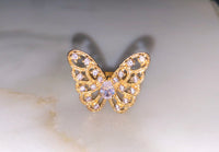 Icy Butterfly Ring