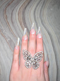 Large Butterfly Set Or Separate (Silver)