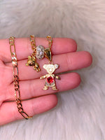 Birthstone Kids With Gold Teddy (1 Or 2 Kids)