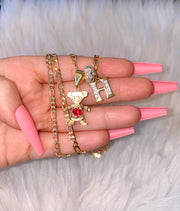 Bling Birthstone And Initial Kids (1 to 6 Kids)