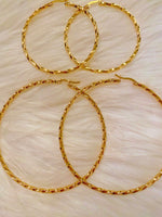 Twisted Hoops In 2 Sizes