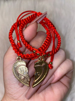 Set Of 2 Te Amo Heart Bracelets