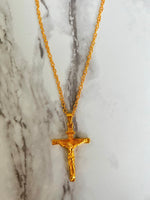 Large Crucifix (Thick Rolo Chain)