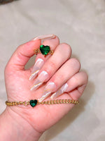 Cuban Heart Ring (Green)