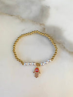 Beaded Hamsa Eye Bracelet