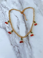 Cherry Tennis Necklace