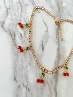 Cherry Tennis Necklace