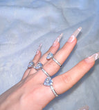 Nikki Heart Ring (White)
