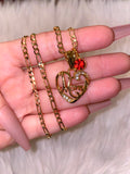 Mom Heart With 1 Or 2 Birthstones