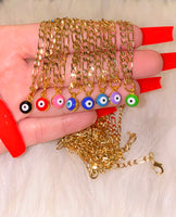 Eye Necklace In 8 Color Choices