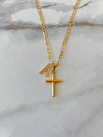 Small Cross With Initial