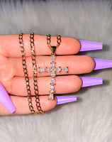 Pear Shape Cross (2 Chain Style Choices)