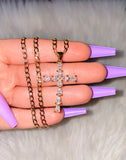 Pear Shape Cross (2 Chain Style Choices)