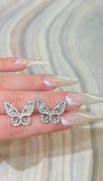 Large Butterfly Set Or Separate (Silver)