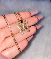 Iced Out Butterfly Necklace