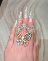 Large Butterfly Set Or Separate (Gold)