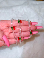 Beaded Cherry Necklace