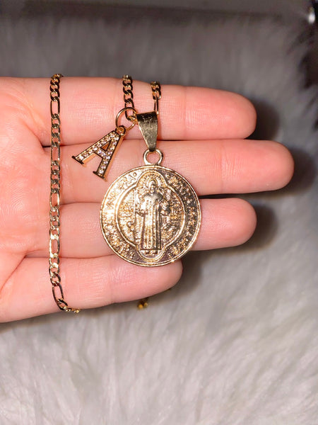 Saint Benedcict Medallion With Letter