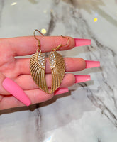 Icy Angel Wing Earrings