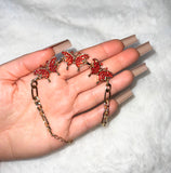 3 Butterfly Bracelet (Red)