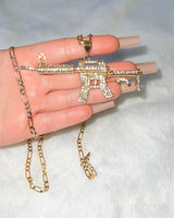 Bling Machine Gun Necklace