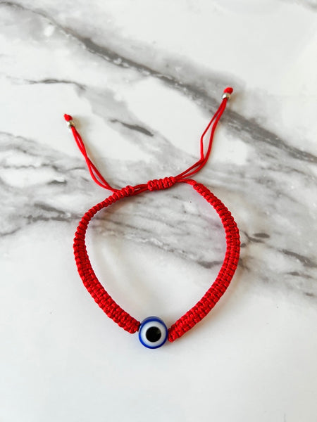 Red String Eye Bracelet
