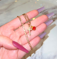 Beautiful Cross With Birthstone