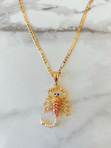 Tricolor Scorpion Necklace