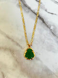 Green Buddha (Figaro Chain)