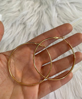 Gold Plated Hoops