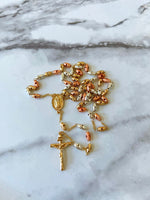 Tricolor Diamond Cut Rosary