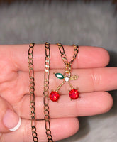 Cherry Necklace In 4 Color Choices