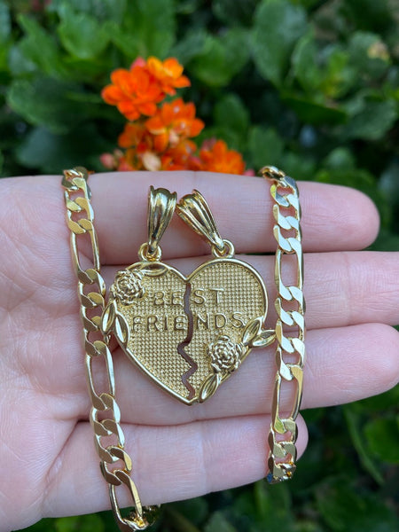 Best Friend Gold Breakable Heart Necklace Rae Dunn Best Friends