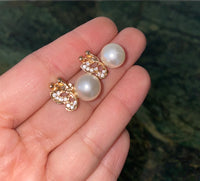 Pearly Butterfly Studs