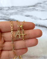 Little Crucifix With Initial