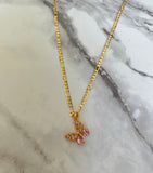 Girly Butterfly (Figaro Chain)
