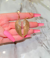 Icy Angel Wing Earrings
