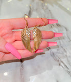 Icy Angel Wing Earrings
