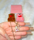 Gordi Bear With Initial (Pink)