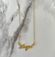 Angel Script Necklace