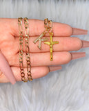 Golden Crucifix With Initial