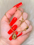 Diamond Cut Rosary Bracelet