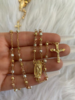 Shiny Tricolor Mary Rosary