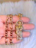 Iced Out Saint Jude (Extra Thick Chain)