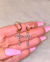 Marquise Cross Earrings