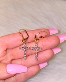 Marquise Cross Earrings