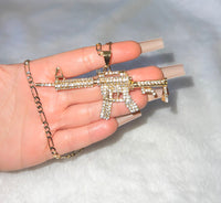 Bling Machine Gun Necklace