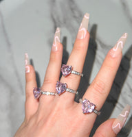 Nikki Heart Ring (Pink)