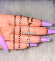 Pear Shape Cross (2 Chain Style Choices)