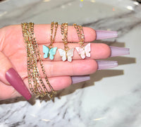 Pastel Butterfly (Figaro Chain)